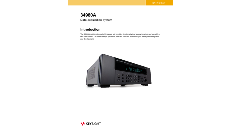 34980A Data Acquisition System